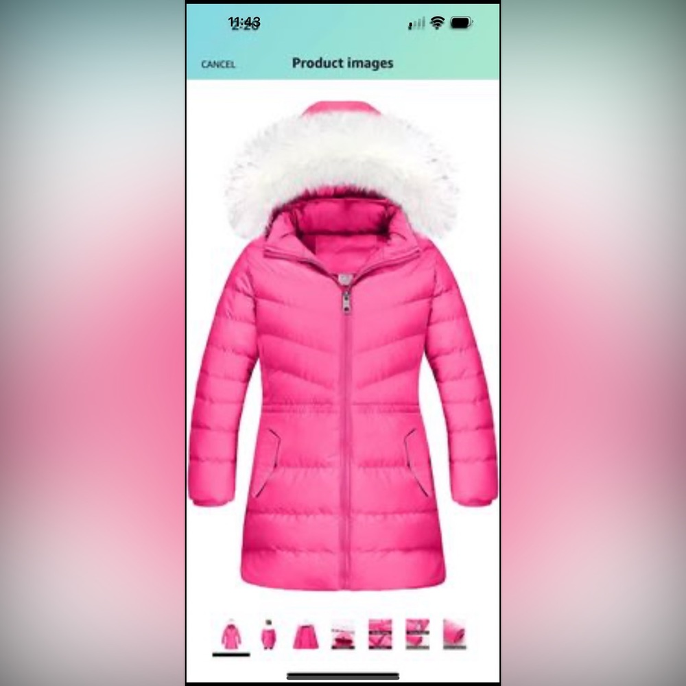 hot pink puffer jacket